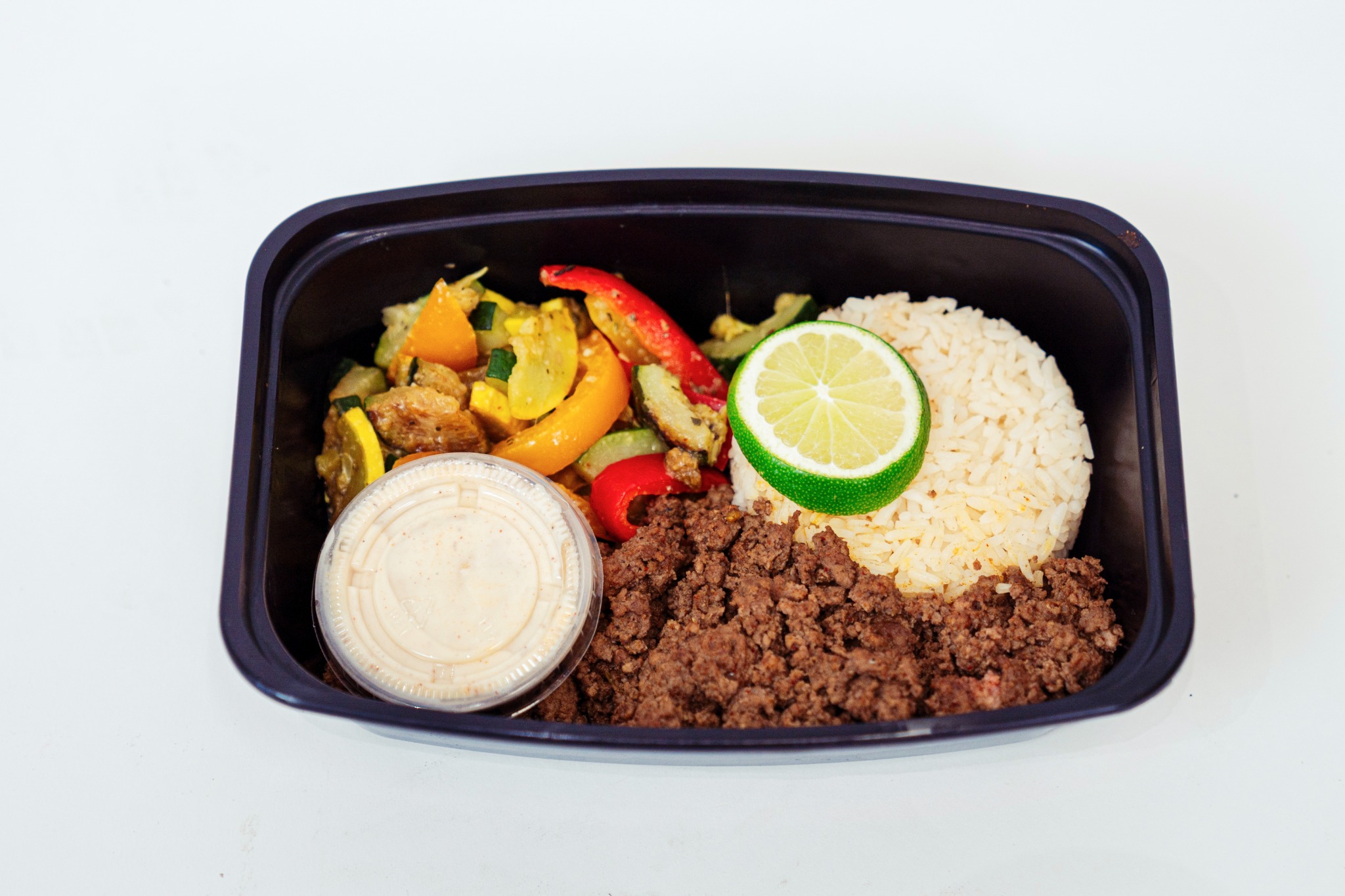 Southwest beef with peppers and lime rice